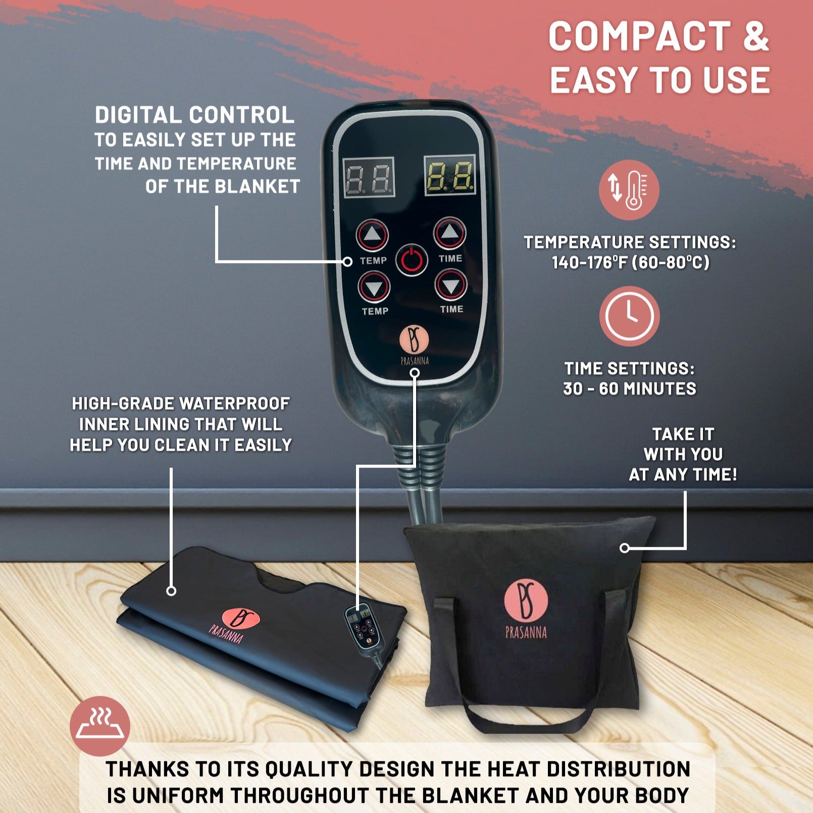 Infrared Sauna Blanket - Zero EMF - Prasanna Health